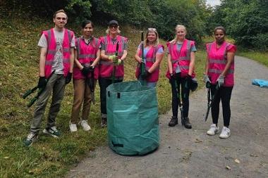 Green team volunteers